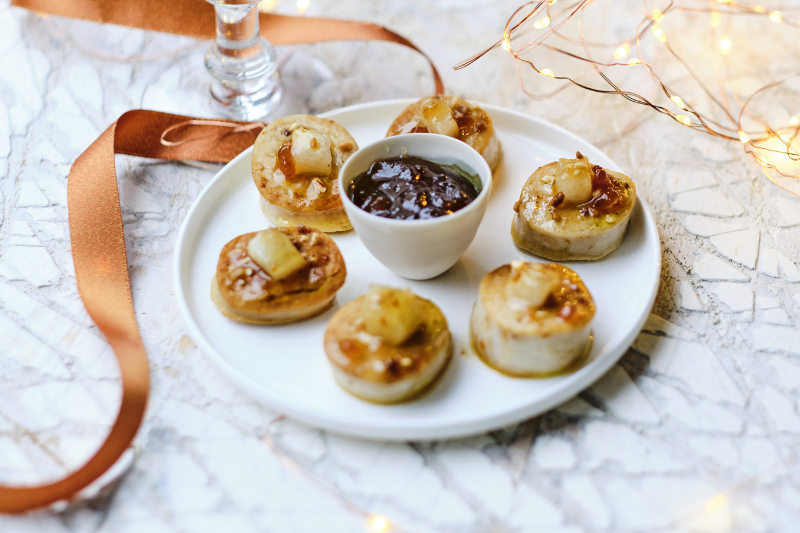 Boudin blanc caramélisé