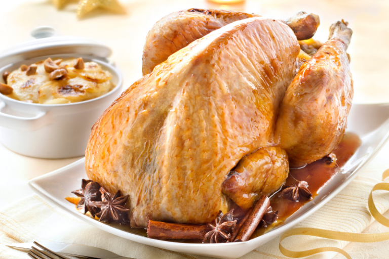 Chapon de pintade fermier aux épices