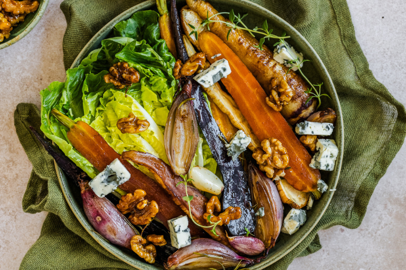 Salade chaude aux légumes grillés