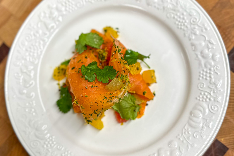 Saumon gravlax aux agrumes