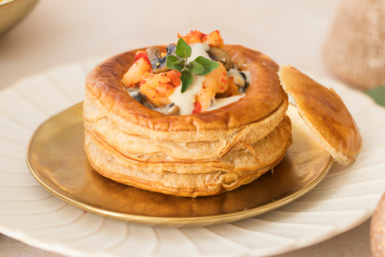 Vol-au-vent au homard et Gruyère