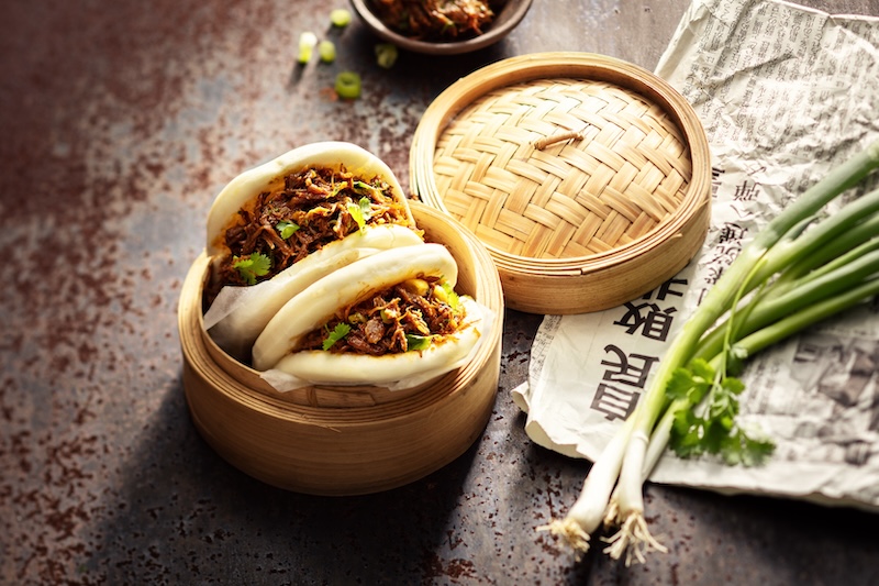 recette de Pains bao aux joues de porc confites