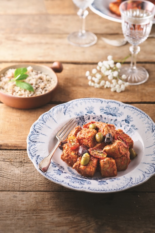 recette de Sauté de veau aux olives et au pesto