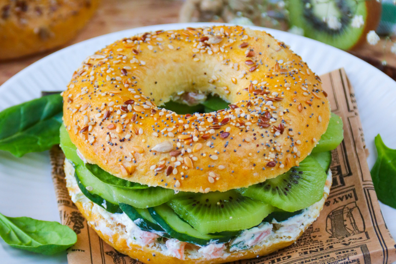 Bagels maison au kiwi de France