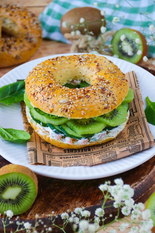 recette de Bagels maison au kiwi de France