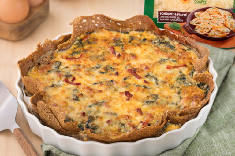 Crêpes façon quiche au Comté