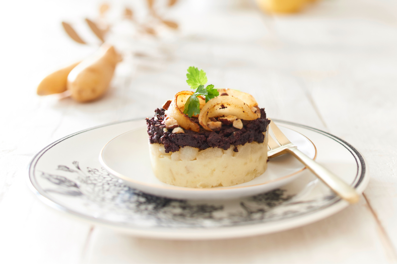 Parmentier de Ratte au boudin noir