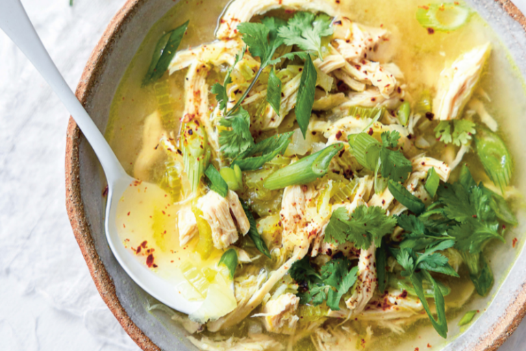 Soupe réconfortante au poulet