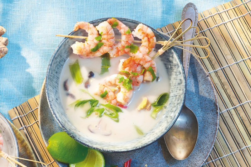 Tom Kha Gai aux crevettes