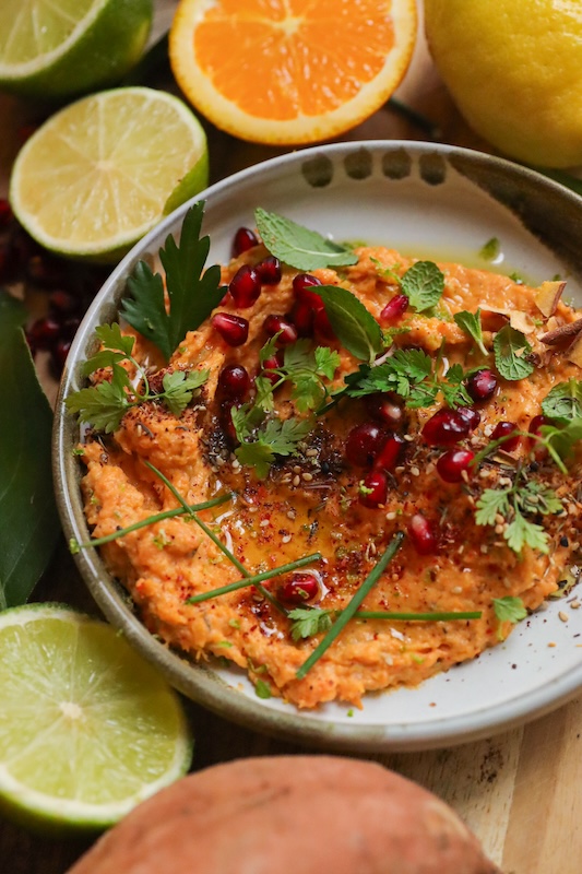 recette de Baba ganoush de patate douce