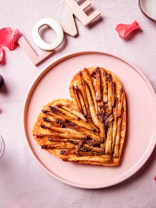 recette de Tarte tatin aux pointes d’asperges