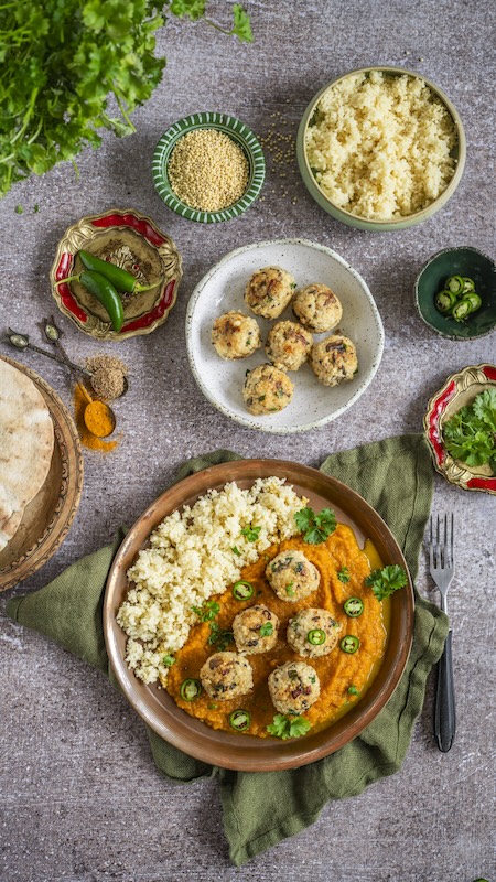 recette de Galettes de champignons sauce aux carottes