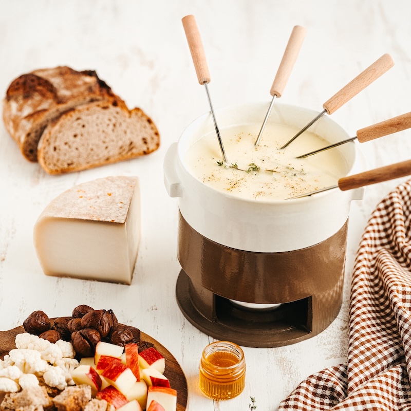 recette de Fondue à la Tomme de chèvre