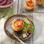 recette de Rosaces feuilletées au saumon