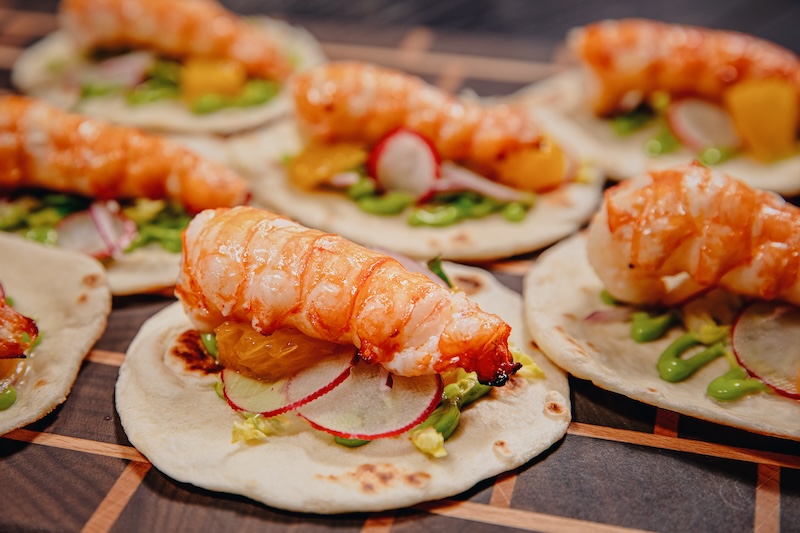 Tacos de langoustines