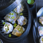 Bouchées vapeur au poireau et Neufchâtel