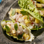 Ceviche de bar et ananas rôti