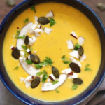 Soupe à la courge et aux lentilles corail