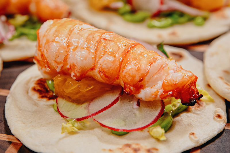 recette de Tacos de langoustines