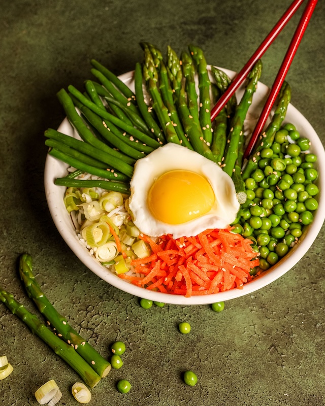 recette de Bibimbap coréen printanier