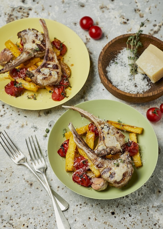 recette de Côtelettes d’agneau grillées au Parmesan