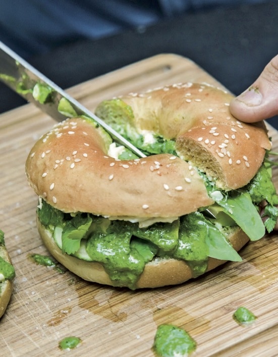 recette de Bagel aux épinards