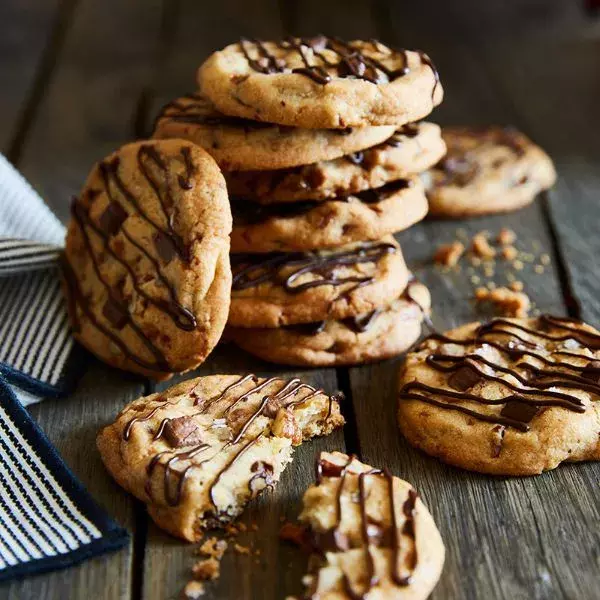 recette de Cookies gourmands aux éclats de caramel