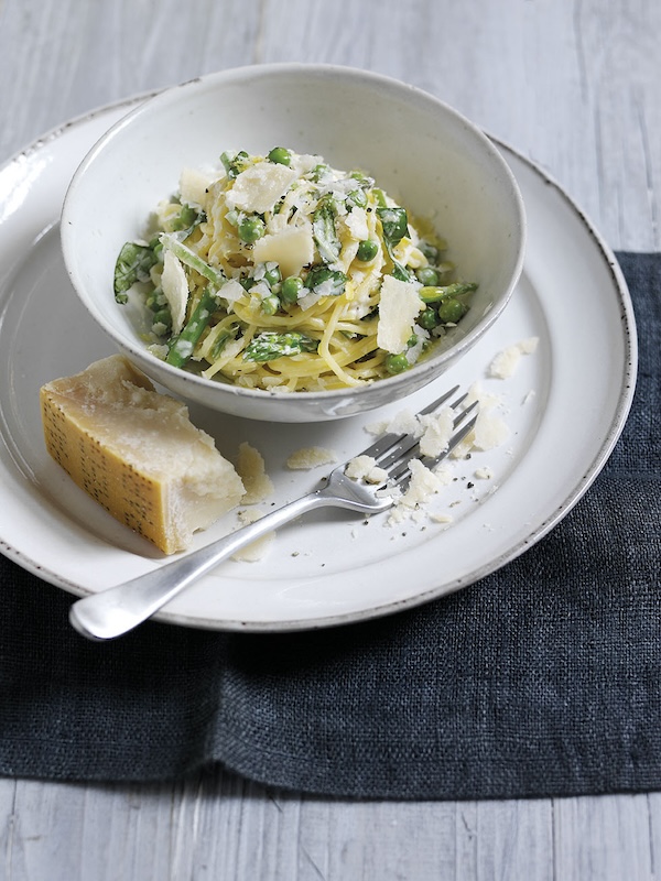 recette de Pâtes printanières au Parmesan