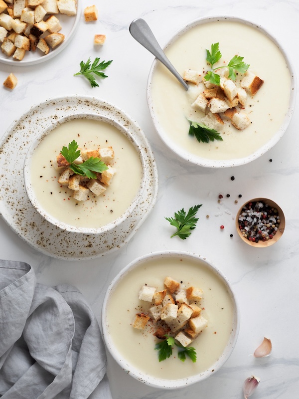 recette de Velouté de chou-fleur à l’ail