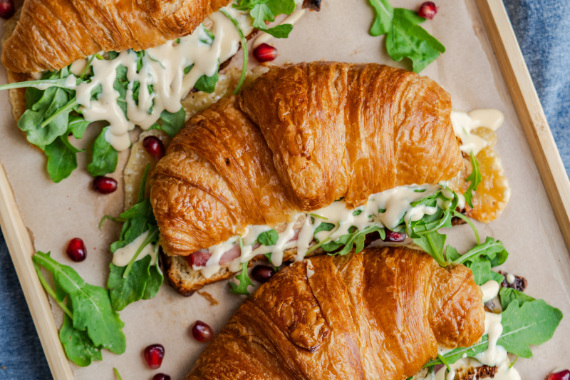 Croissants au jambon et au Maroilles