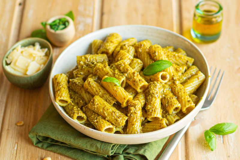 Tortiglioni au Pesto vert revisitées