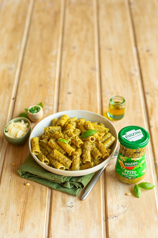 recette de Tortiglioni au Pesto vert revisitées