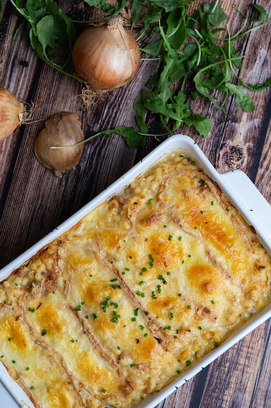 recette de Pâtes gratinées au Maroilles AOP