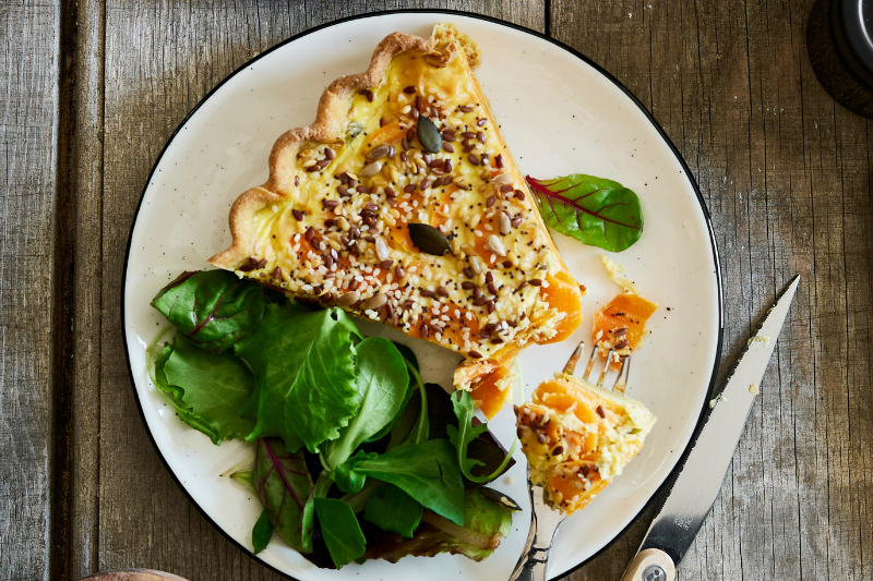 Tarte aux carottes aux épices indiennes