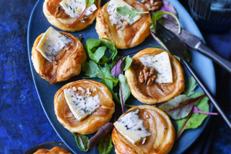 Tartelettes poires à la fourme d’Ambert
