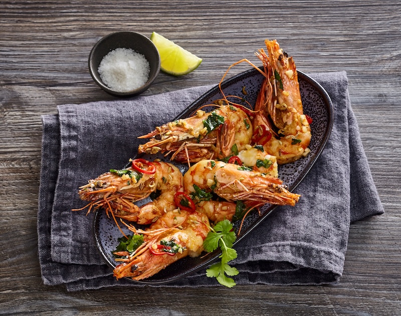 recette de Gambas flambées