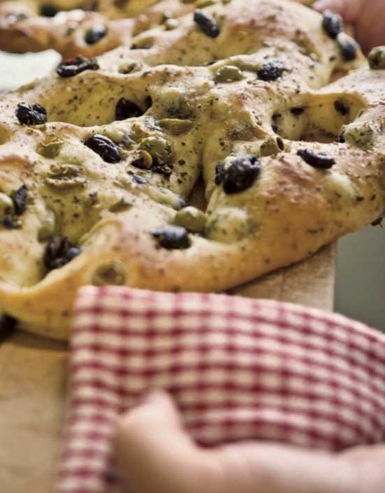 recette de La fougasse aux olives de Feuillette