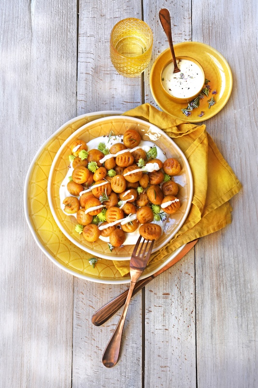 recette de Gnocchi aux carottes et au Saint-Félicien