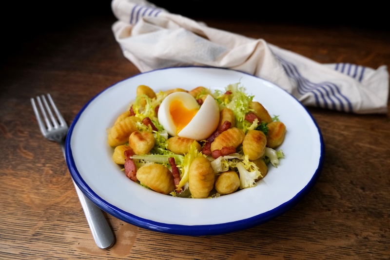 recette de Gnocchi façon salade lyonnaise