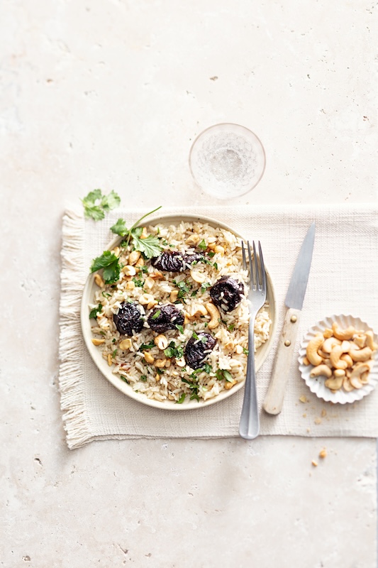 recette de Riz pilaf aux pruneaux d’Agen