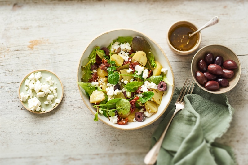 recette de Salade de pommes de terre à la grecque