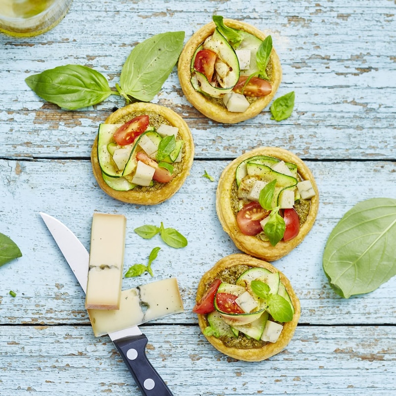 recette de Tartelettes du soleil au Morbier