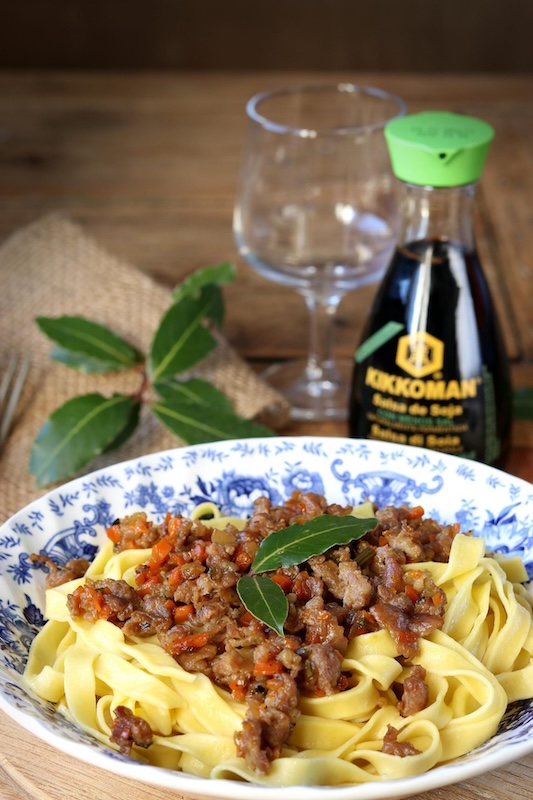 recette de Tagliatelles maison au ragù bianco