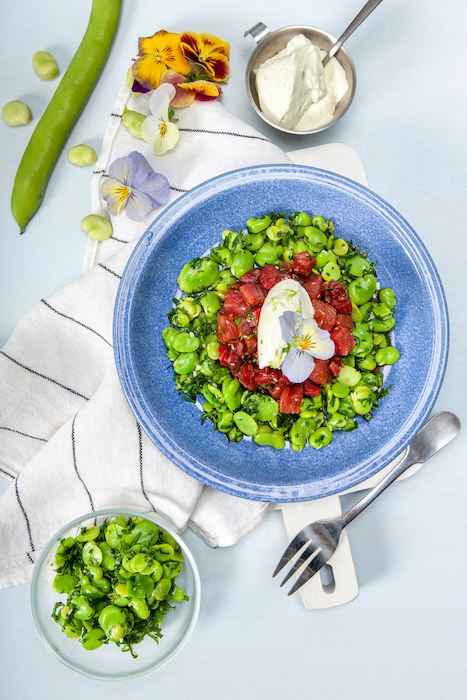 Tartare de bœuf au thon rouge