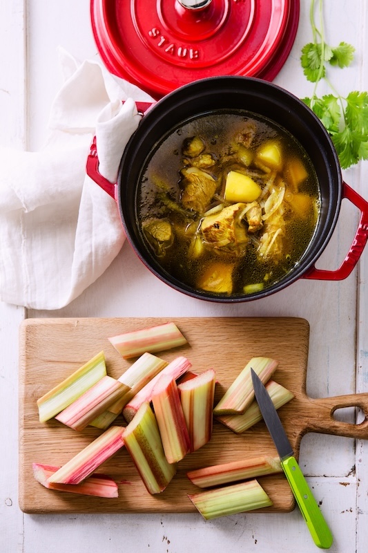 recette de Tajine de veau à la rhubarbe