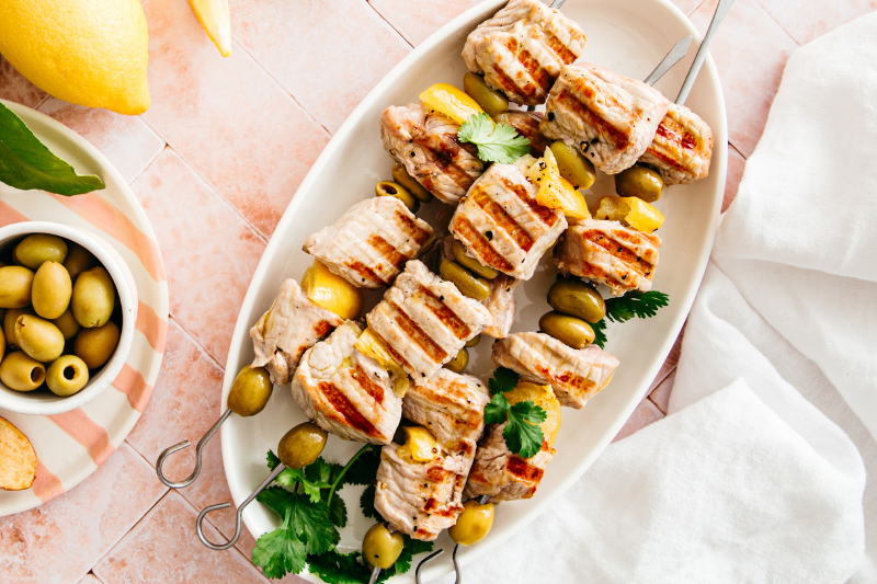 Quasi de veau façon brochettes