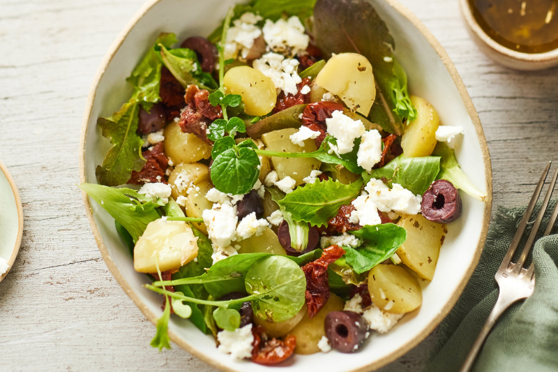 Salade de pommes de terre à la grecque