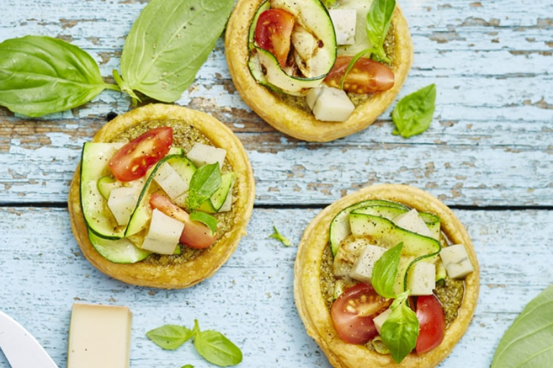 Tartelettes du soleil au Morbier