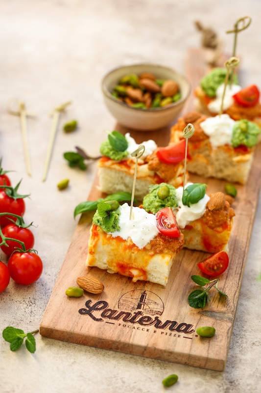 recette de Focaccia aperitivo aux couleurs d’Italie