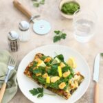 recette de Focaccia salsa verde au poulet